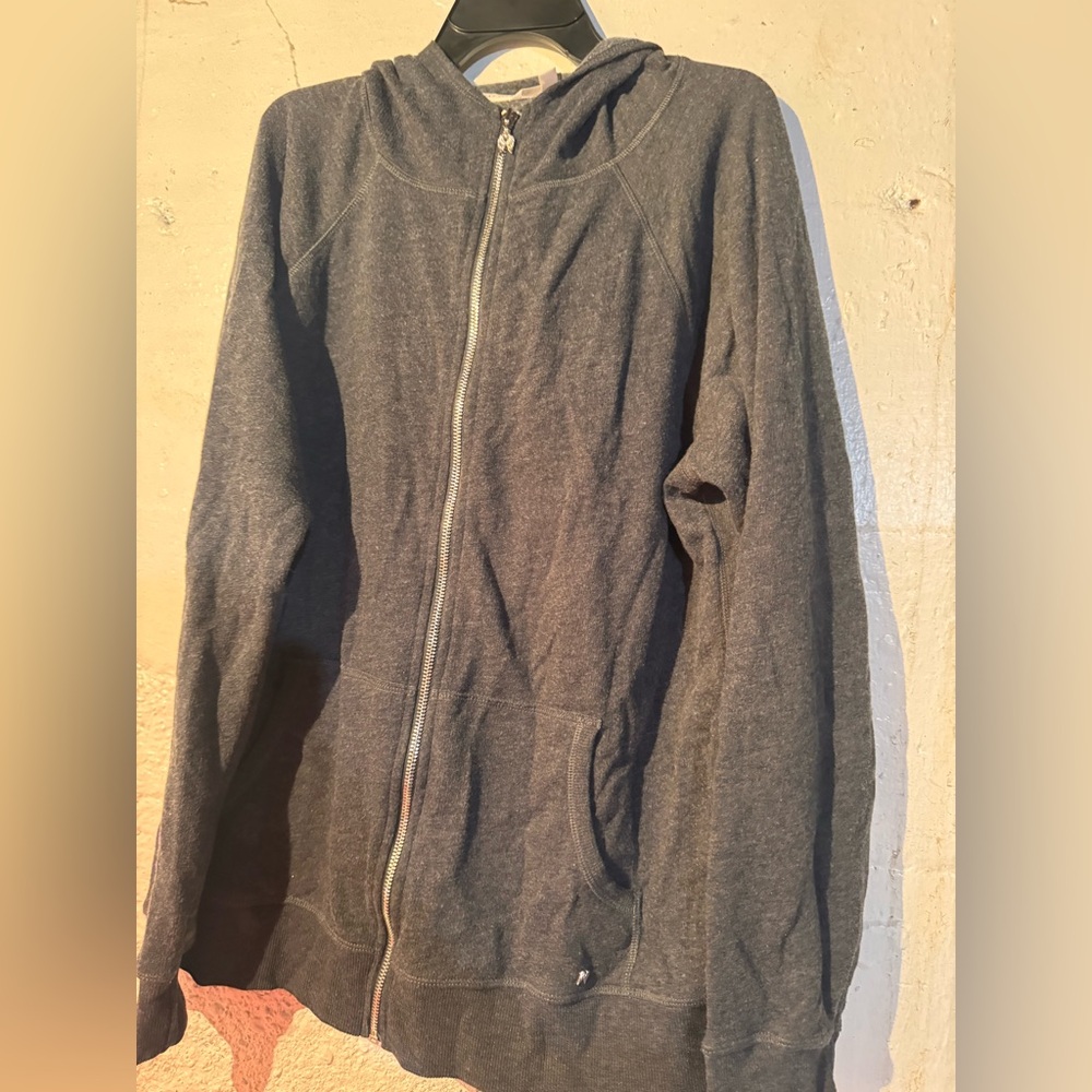 Victoria's Secret women’s Charcoal Zip-Up Sweater